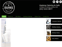 Tablet Screenshot of cravingscafe.com.au